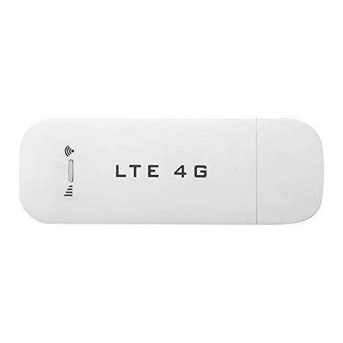 4G USB WiFi Dongle, 4G LTE USB Netzwerkadapter Drahtloser WiFi Hotspot Router Modem Stick, Weiß Tragbarer 100 Mbit/s Highspeed WiFi Hotspot(with WiFi Function) von Elprico