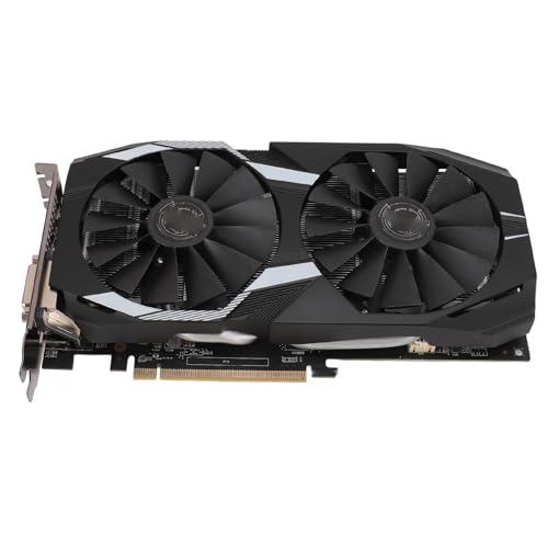 8 GB Grafikkarte, RX590 256 Bit GDDR5 Gaming-Grafikkarte, 8 Pin 1460 MHz 8000 MHz Grafikkarte für PC-Gaming, DP HDMI-Ausgang, PCI Express 3.0 mit Geräuscharmem Dual-Lüfter für von Elprico