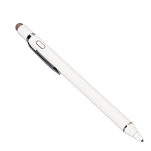 Active Stylus Pens, Universal Stylus Pens für Touchscreens, 1 Bis 2 Mm Tragbarer Feiner Intelligenter Digitaler Stift, für IOS, für Android, für Microsoft Phones Tablets(Weiß) von Elprico