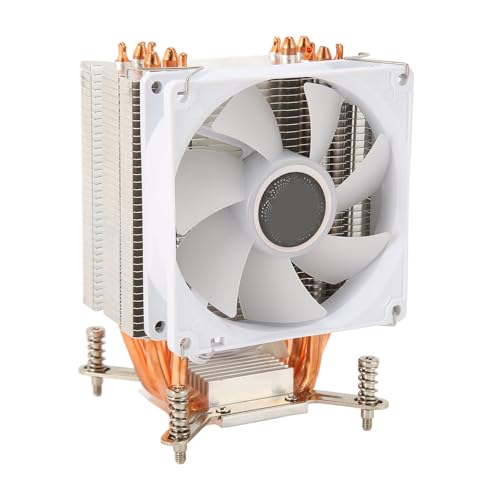 CPU-Luftkühler, 9 cm, CPU-Kühler, 4 Kupfer, Computer-CPU-Kühler, 90 Mm Kühler mit Schneller Wärmeableitung für Motherboards der B-Version von Elprico