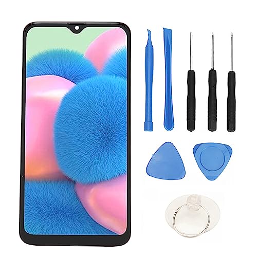 Display für, 6,4 Zoll Digitizer-Bildschirm-Ersatz mit Rahmen, Bildschirm-Ersatz für Galaxy A30s A307 A307F A307G A307YN SM A307FN von Elprico