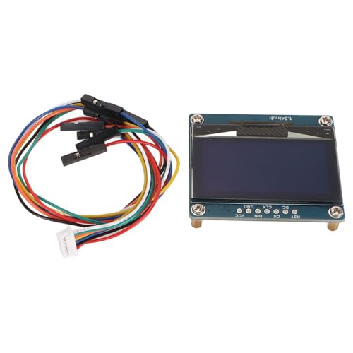 Elprico 1,54-Zoll-Emissionsdiodenmodul, Organisches Licht, 4-Draht-SPI-I2C-Schnittstelle, 128 X 64 Auflösung für RasPi STM32 (1,54-Zoll-OLED-Modul) von Elprico