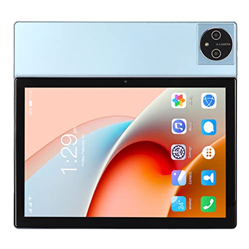 Elprico 10,1-Zoll-FHD-Bildschirm, 8 GB RAM, 256 GB ROM, Dual-Kamera und Lautsprecher, 7000-mAh-Akku, für12-Tablet mit BT-Tastatur und -Hülle, für Arbeit und Unterhaltung (EU-Stecker) von Elprico