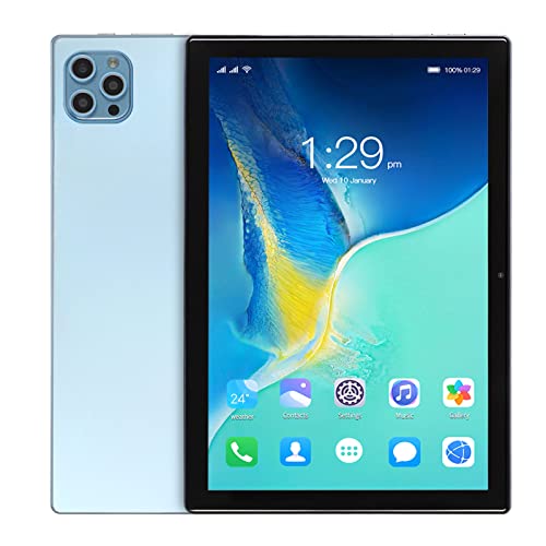 Elprico 10,1-Zoll-Tablet-PC, 4 GB RAM, 64 GB Speicher, Dual-SIM und Kamera, WLAN, GPS, FHD-Plus-Bildschirm, Zwei Lautsprecher, Umfassende Kompatibilität (EU-Stecker) von Elprico