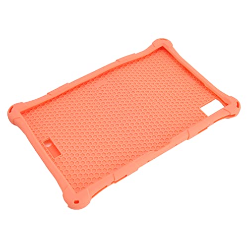 Elprico 10,4-Zoll-Tablet-Hülle, Tablet-Schutzhülle mit Halterung, Weiche Silikon-Tablet-Schutzhülle Tablet-Hülle für TECLAST T40 Pro T40 Plus (Orange) von Elprico