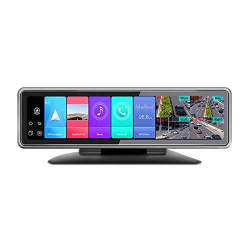 Elprico 11-Zoll-Spiegel-Dashcam für Auto, 4G-Touchscreen-Rückspiegel, 4-Kanal-360 ° -Loop-, G-Sensor-Fahrrecorder von Elprico