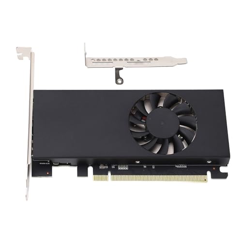 Elprico 1650-Spielegrafikkarte, 4 GB GDDR6 128 Bit Low Profile, PC-Gaming-Grafikkarte, HD-Multimedia-Schnittstelle, DisplayPort-Anschluss, mit G SYNC Ready, für DirectX 12.1, OpenGL 4.5 von Elprico