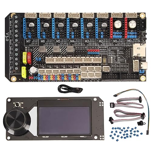 Elprico 3D-Drucker-Motherboard, Silent-Hauptplatine mit -12864-Display, STM32F446-Chip, 180-MHz-Motherboard für Spider V3.0 für Voron Design 3D-Drucker von Elprico