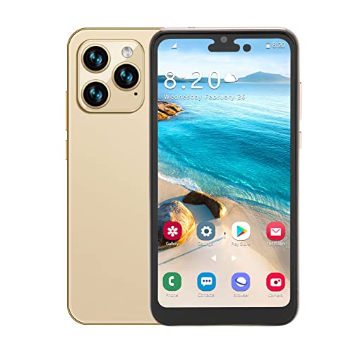 Elprico 4G Mobiltelefone, 6,1 Zoll Smartphone Ohne Vertrag, Dual-SIM, 3 GB RAM + 64 GB ROM, 8 MP + 16 MP Kamera, 4000 mAh AkkuHandys ohne Vertrag Günstig für Android 11(Gold) von Elprico