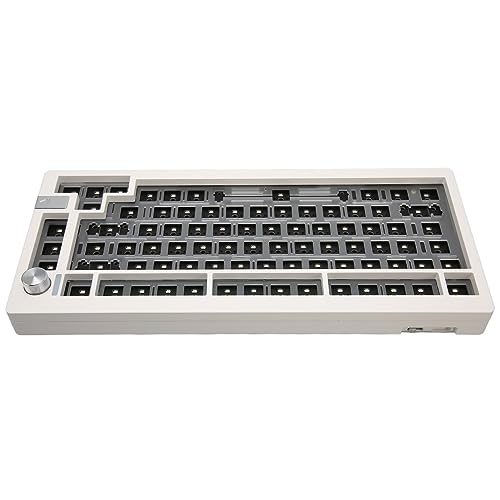 Elprico 75% Individuelles Tastatur-Kit, Hot Swap 5.0, Desktop-Gaming-Modus, 81 Tasten, Farbenfrohe Programmierbare Tastaturen mit LED-Hintergrundbeleuchtung, 5-poliger 3-poliger Schaft von Elprico