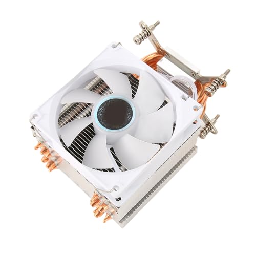 Elprico 9 cm CPU-Kühler, 6 Kupfer-Heatpipes, Bunte Beleuchtung, PC-CPU-Kühler, 3-polige Computer-CPU-Lüfter für 775 1150 1151 1155 von Elprico