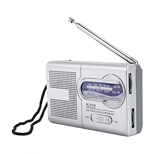 Elprico BCR119 Tragbarer Radioempfänger, AM FM DSP-Chip-Transistorradio, Pocket-Radio mit Lautsprecher-Kopfhöreranschluss Elprico BCR119 Tragbarer Radioempfänger, AM FM DSP-Chip-Transistorradio, Pocket-Radio mit Lautsprecher-Kopfhöreranschluss von Elprico