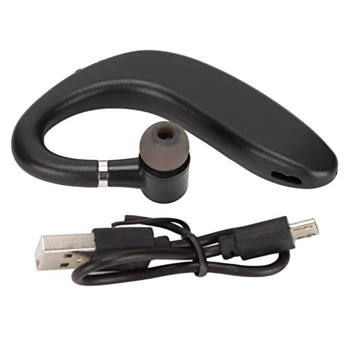 Elprico Bluetooth-Headset, Business-Kopfhörer mit Doppelter Rauschunterdrückung, Wasserdichter, Ultraleichter, Freihändiger EIN-Ohr-Kopfhörer für das Sportfahren Im Büro von Elprico