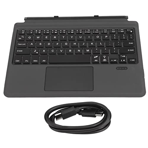 Elprico Bluetooth-Tastatur mit Touchpad, Kabellose Ultradünne Wiederaufladbare Tragbare Tastatur für Surface Pro 7 7+ Pro6 Pro5 Pro4 Pro3 von Elprico