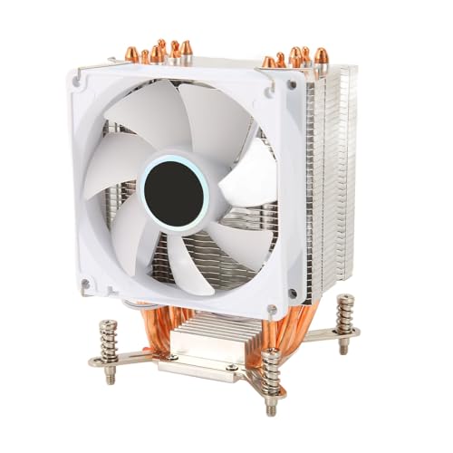 Elprico CPU-Luftkühler, Obere Aluminiumabdeckung, 6 Kupfer-Heatpipes, 3-poliger 12 VDC 48 CFM 22 DB CPU-Lüfter für 2011 Motherboard mit Rückplatte von Elprico