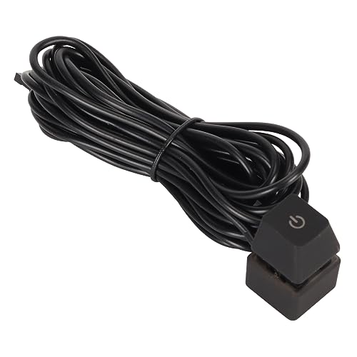 Elprico Desktop-Computer-Netzschalter, Netzteil-Steueradapterkabel, Mechanischer Schlüssel mit Hintergrundbeleuchtung, Plug-and-Play-PC-Netzschalter für Desktop-Computer, Bürospiele von Elprico