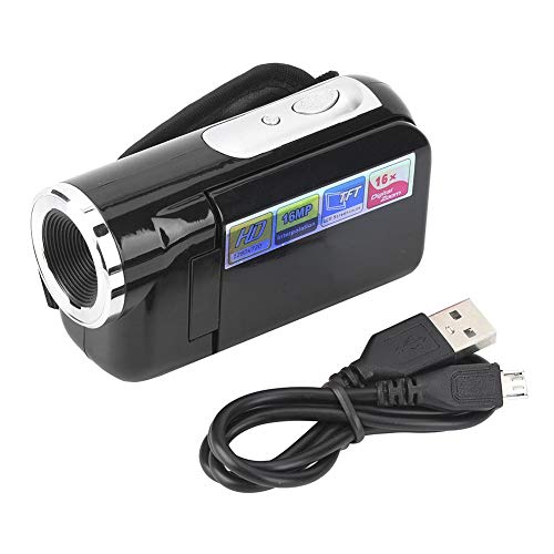 Elprico Digitale Videokamera, 16X DV Camcorder Videokamera, Tragbarer Videokamera Camcorder mit TFT LCD Bildschirm Kinder(schwarz) von Elprico
