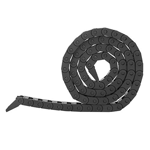 Elprico Drag Chain, 7 x 7 mm Kabelkette Kunststoffkabel Black Bridge Typ Nylon Energy Drag Chain für 3D-Drucker CNC-Werkzeugmaschine von Elprico