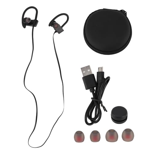 Elprico Drahtlose Bluetooth-Kopfhörer, Kabellose Hängende Sport-Ohrhörer, Stereo-In-Ear-Kopfhörer, Sport-Headsets mit Geräuschisolierung für Laufen, Fitnessstudio, Training von Elprico