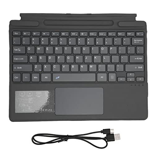 Elprico Drahtlose Bluetooth-Tastatur, Ultradünne Drahtlose BT-Tastatur, Typ C, Drahtlose Tastatur für 13-Zoll-Tablets Pro 8 für X von Elprico