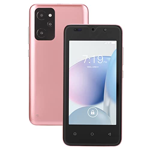 Elprico Entsperrtes Smartphone, 4,66-Zoll-HD-Bildschirm für Mobiltelefone, Werkseitig Entsperrtes Android-Smartphone, 2100-mAh-Akku, RAM 1 GB ROM 8 GB Dual-SIM-GSM-internationales Modell(Roségold) von Elprico