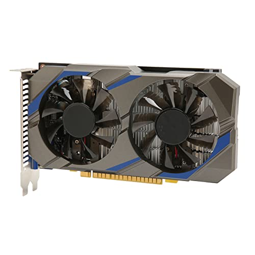 Elprico GTX 750 TI Gaming-Grafikkarte, 4 GB GDDR5 128-Bit-Videospiel-Grafikkarte GPU für PC DisplayPort DVI D Dual Fan Cooling System von Elprico