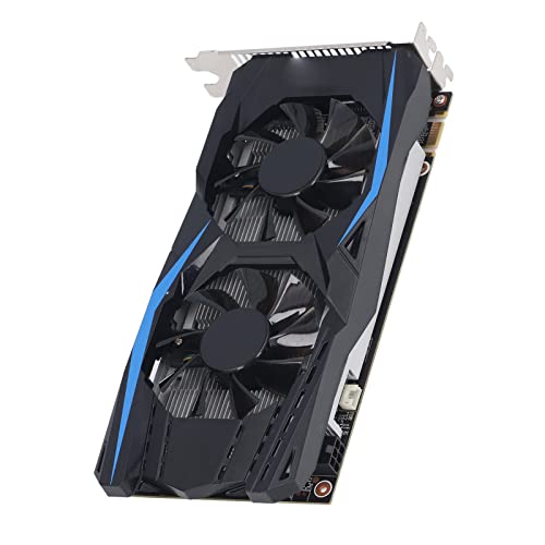 Elprico GTX950 Gaming-Grafikkarte, 2 GB GDDR5 128-Bit-Grafikkarte mit Geräuscharmer Desktop-Computer-Grafikkarte mit Zwei Lüftern für Heimspiele von Elprico