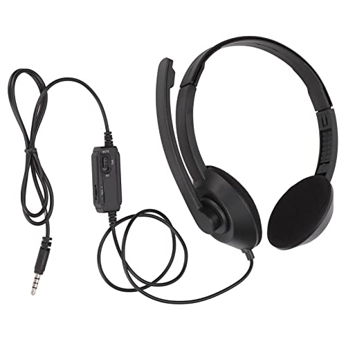 Elprico Gaming-Headset, Kabelgebundener 3,5-mm-Stereo-Rauschunterdrückungs-Over-Ear-Spielkopfhörer mit Stummgeschaltetem Mikrofon für Xbox One PC-Handy von Elprico