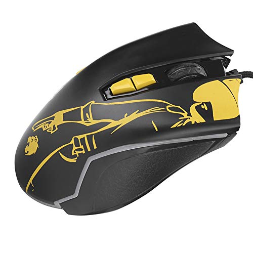 Elprico Gaming-Maus USB-Kabel 6 Einstellbare DPI Sieben RGB-Lichteffektmodi, 6-Gang-DPI (800/1200/1600/2400/4800/6400) von Elprico