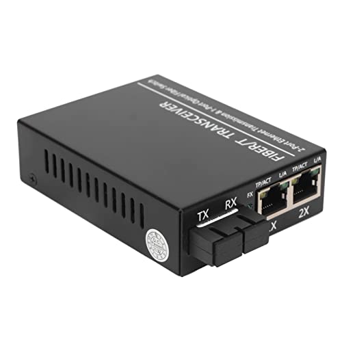 Elprico Gigabit-Ethernet-Medienkonverter, Optischer Single-Mode-Transceive, RJ45-Port Tx1310nm Medienkonverter für IEEE 802.3i IEEE 802.3u IEEE 802.3ab IEEE 802.3z von Elprico