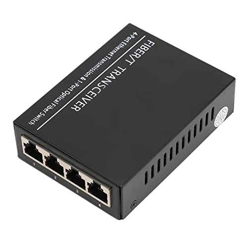 Elprico Gigabit-Singlemode-SC-Glasfaser-zu-Ethernet-Medienkonverter, Tx1310nm-Einzelfaser-100-Mbit/s-Glasfaser-Transceiver Bis zu 25 Km mit RJ45-Anschluss von Elprico