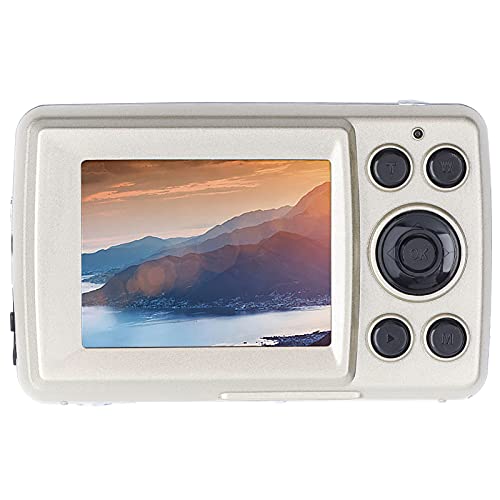 Elprico HD-Digital-Videokamera-Camcorder mit 16-MP-Fotos, 720P-Videos, 16-fachem Zoom, 2,4-Zoll-Großbildschirm, Kompakte Größe (Gold) von Elprico