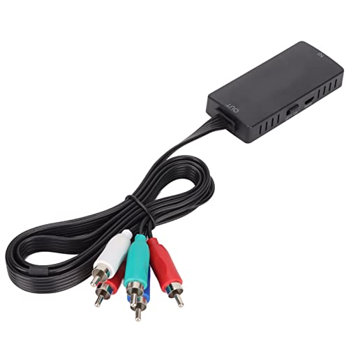 Elprico HDMI-zu-Komponenten-Konverter, 1080P HD-Multimedia-Schnittstelle zu Komponenten-Konverter 1080P Hochgenauer Plug-and-Play-Konverter für DVD und PC von Elprico