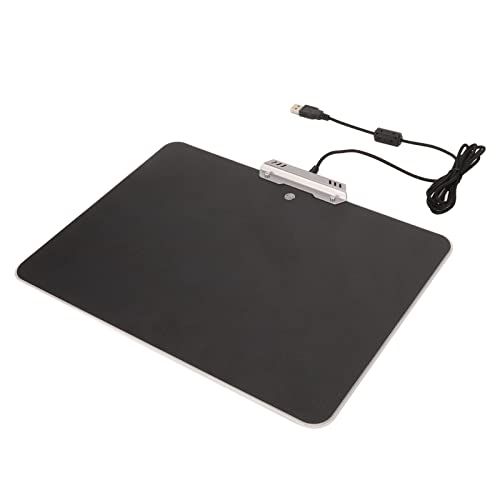 Elprico Hartes Gaming-Mauspad mit RGB-Hintergrundbeleuchtung, Wasserdicht, Tragbar, Präzises Tracking, rutschfest, Touch-Steuerung, Schwarz Elprico Hartes Gaming-Mauspad mit RGB-Hintergrundbeleuchtung, Wasserdicht, Tragbar, Präzises Tracking, rutschfest, Touch-Steuerung, Schwarz von Elprico