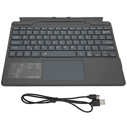 Elprico Kabellose Bluetooth-Tastatur, Kabellose Bluetooth-Tastatur Typ C Ultradünne Tastatur für 13 Zoll für Pro 8 und für Pro X Tablet von Elprico