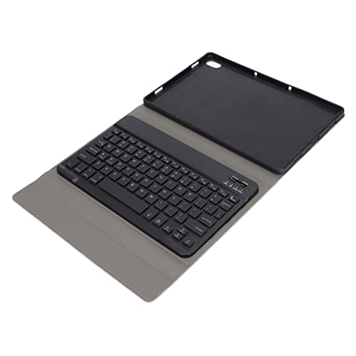 Elprico Kabellose Tastatur mit Hülle, Hintergrundbeleuchtete Computertastatur mit PU-Lederhülle Leichte, Schlanke -Tastaturabdeckung für Tab 11in J606F (Schwarz) von Elprico