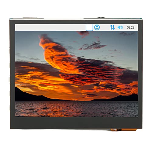 Elprico Kapazitiver 3,5-Zoll-Touchscreen, 640 X 480 IPS-Display Touchscreen 5-Punkt-Touch-LCD-Display mit Kapazitivem Touchscreen für RPi von Elprico
