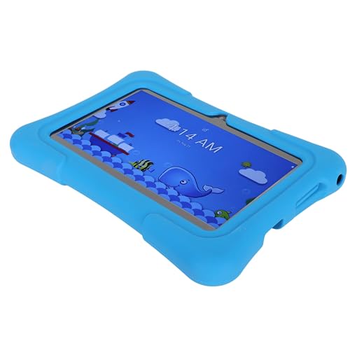 Elprico Kinder-Tablet, 7 Zoll Quad Core WiFi Bluetooth Android 11 Kleinkind-Tablet mit Kindersicherung, 2 GB RAM 32 GB ROM (EU-Stecker 100-240 V) von Elprico