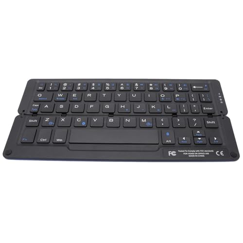 Elprico -Klapptastatur, Ruhige Tasten, Aluminiumlegierung, Magnetständer, Langer Standby für Tablet -Telefoncomputer von Elprico