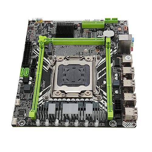 Elprico Micro ATX Gaming Motherboard, X79D 2.0 LGA2011 M.2 NVM DDR3 Motherboard mit Dual Channel für Xeon E5 von Elprico