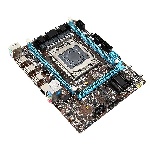 Elprico Micro-ATX-Motherboard DDR3-Desktop-Motherboard X79 LGA2011 V1 V2 PCIe 3.0 NVME SATA M.2 1000 Mbit/s LAN Micro-ATX-Motherboard für Server-Gaming-Desktop von Elprico