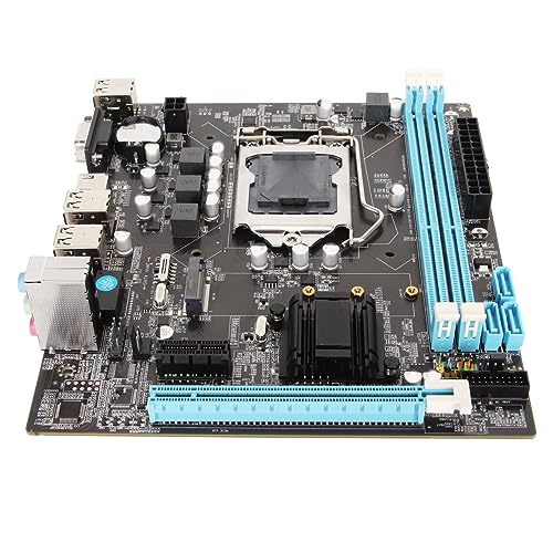 Elprico Micro-ATX-Motherboard DDR3-Motherboard mit LGA 1155-Steckplatz M.2 NVMe NGFF 100 Mbit/s LAN Micro-ATX-Motherboard für LGA1155-Sockel I3 I5 I7 von Elprico