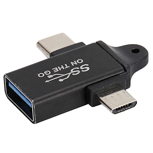 Elprico OTG-Konverter, 2-in-1-OTG-Konverter USB 3.0 auf Micro-USB und Typ-C-Adapter Unterstützen Hochgeschwindigkeits-Datensynchronisierung und Schnelles Aufladen von Elprico
