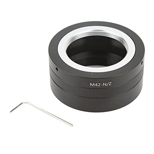 Elprico Objektivhalterungs-Adapterring, M42-Objektivhalterungs-Adapterring aus Aluminiumlegierung, Mount Speedbooster für Vollformatkameras der Nikon Z-Mount-Serie von Elprico