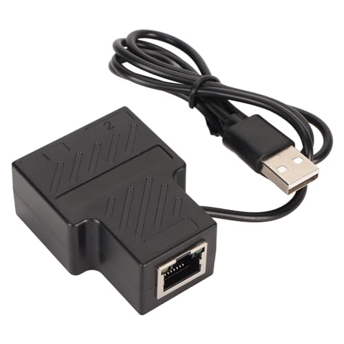 Elprico RJ45-Ethernet-Splitter, 1 auf 2 Netzwerkadapter, Heimnetzwerk-Hub, Büro-Ethernet-Splitter, für Super Cat5, Cat5e, Cat6 LAN-Ethernet-Kabel-Splitter Elprico RJ45-Ethernet-Splitter, 1 auf 2 Netzwerkadapter, Heimnetzwerk-Hub, Büro-Ethernet-Splitter, für Super Cat5, Cat5e, Cat6 LAN-Ethernet-Kabel-Splitter von Elprico