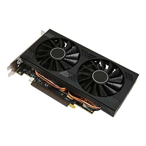 Elprico RX 580-Grafikkarte, RX580 8 GB GDDR5 256 Bit 4096 X 2160 Gaming-Grafikkarte, 8-polige Computer-Grafikkarte mit Zwei Lüftern für Zuhause von Elprico