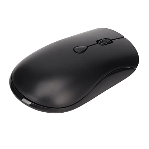Elprico Silent Wireless Mouse, 800, 1200, 1600 DPI, Einstellbare, Wiederaufladbare Dual-Mode-Maus, Bonbonfarben, Ergonomische Tragbare Mäuse, für Büro-Desktops, PCs (Schwarz) von Elprico