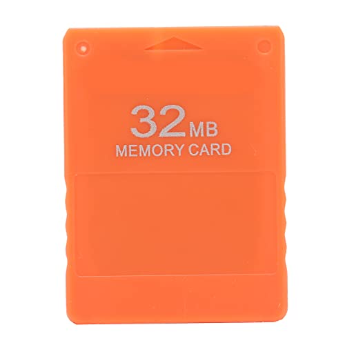 Elprico Speicherkarte für PS2, 32 MB Game Memory Card High Speed ​​Professional Game Zubehör für Playstation 2(Orange) von Elprico