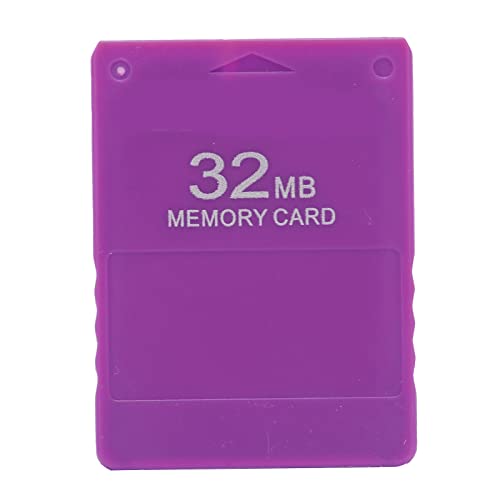 Elprico Speicherkarte für PS2, 32 MB Game Memory Card High Speed ​​Professional Game Zubehör für Playstation 2(Violett) von Elprico