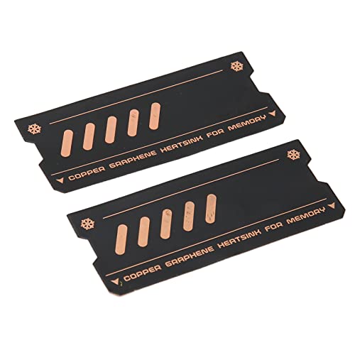 Elprico Speicherkühlungs-Kühlkörper Graphene Schnellleitungs-Kupfer-Kühlkörper für DDR4-DDR5-Laptop-Speicher (2Stk) von Elprico